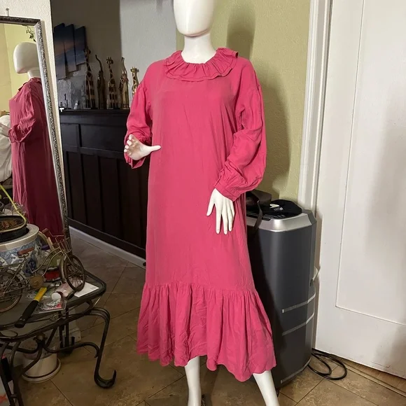 Everest  dress camelia fuchsia size medium - Picture 2 of 12